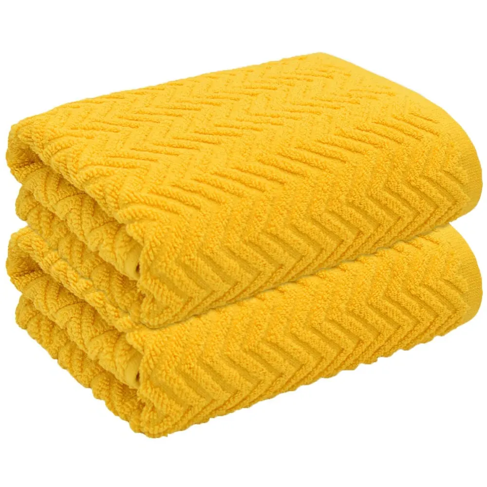 Moda Bath Towel Set of 2 - Canary, Cotton