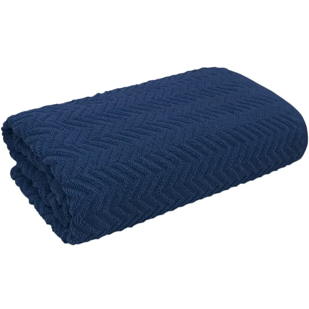 Moda Bath Towel Set of 2 - Navy, Cotton