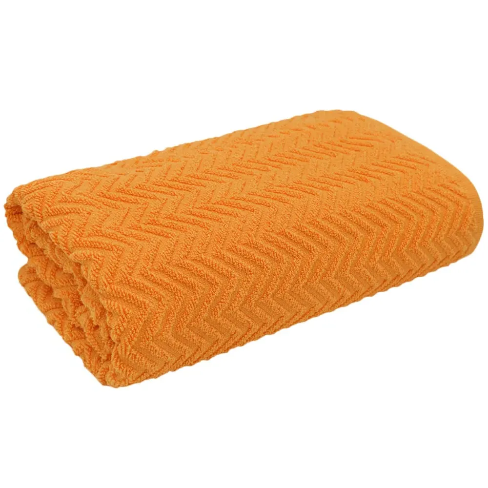 Moda Bath Towel Set of 2 - Orange, Cotton