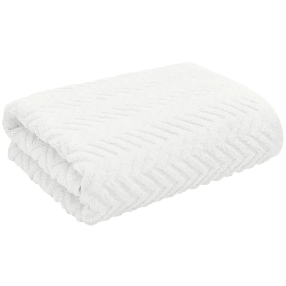Moda Bath Towel Set of 2 - White, Cotton