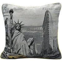 New York Tapestry Filled Cushion 2 Pack