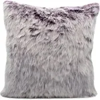 Ontario Faux Fur Filled Cushion 2 Pack - Purple