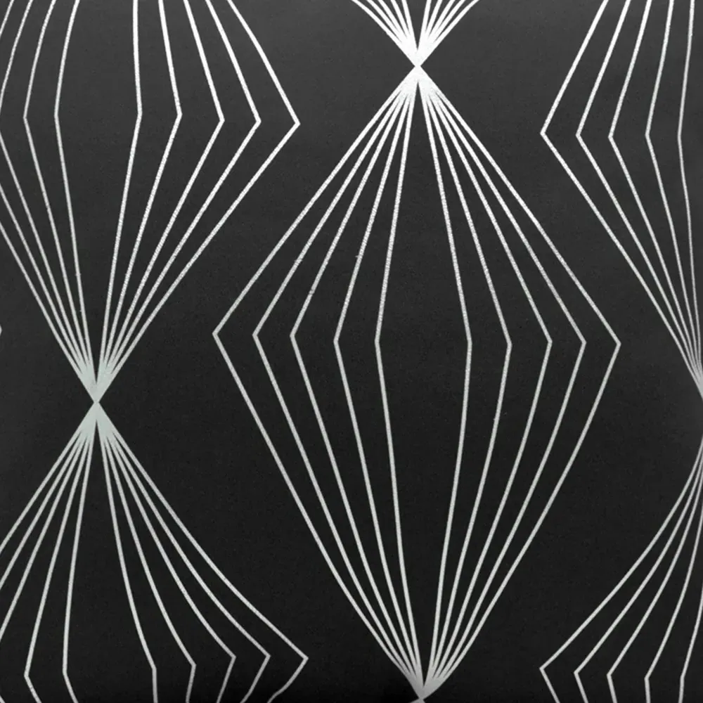 Onyx Filled Cushion 2 Pack - Black, Polyester