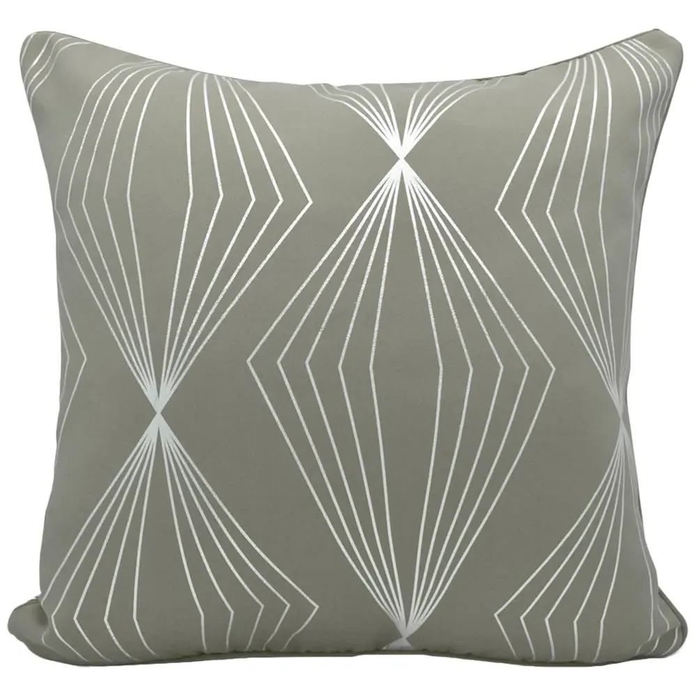 Onyx Filled Cushion 2 Pack - Grey, Polyester
