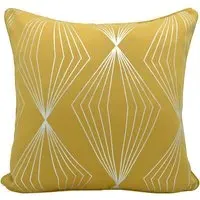 Onyx Filled Cushion 2 Pack - Yellow, Polyester