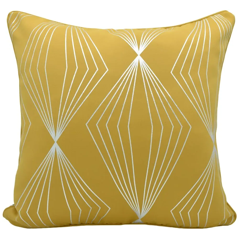 Onyx Filled Cushion 2 Pack - Yellow, Polyester