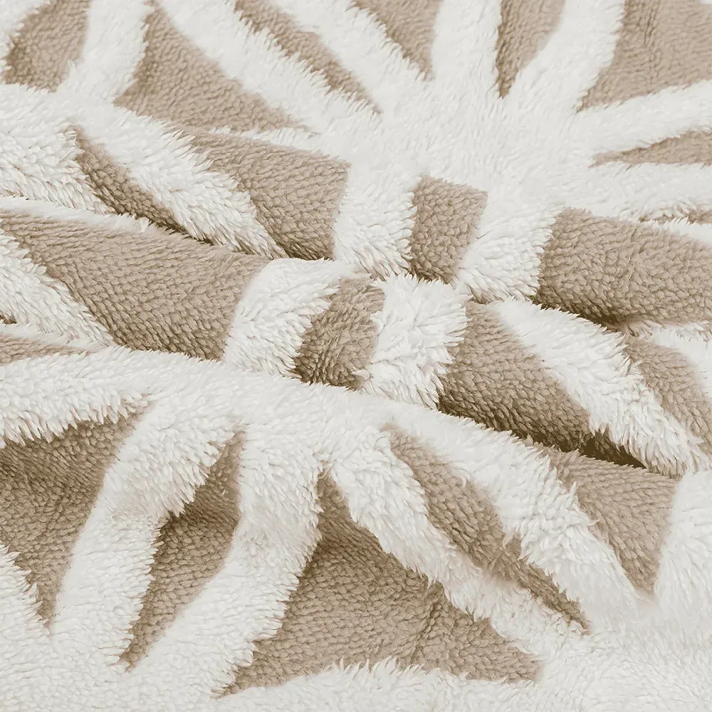 Orbit Sherpa Throw - Latte, Polyester