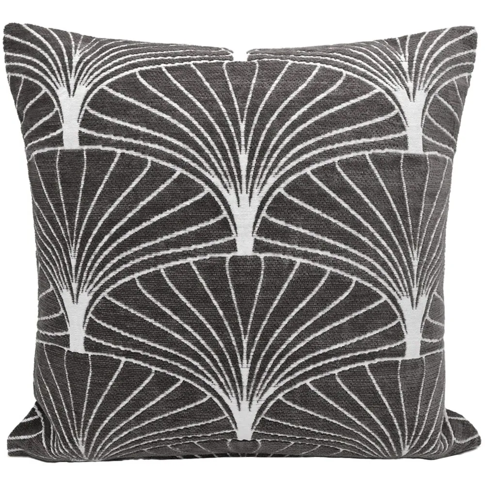 Palermo Filled Cushion 2 Pack - Charcoal, Chenille image