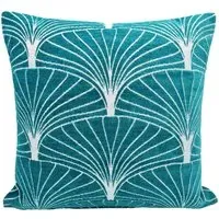 Palermo Filled Cushion 2 Pack - Teal, Chenille