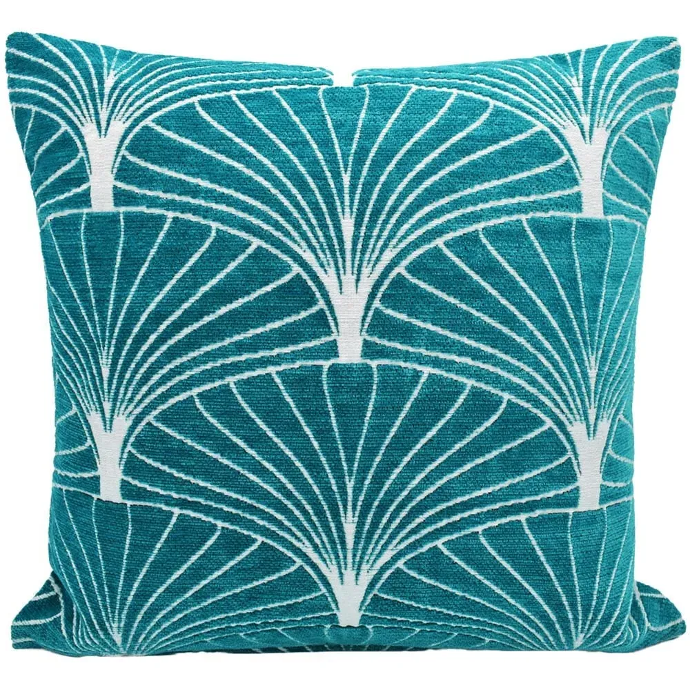 Palermo Filled Cushion 2 Pack - Teal, Chenille