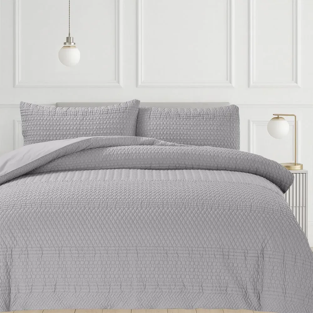Paloma Double Duvet Set - Grey