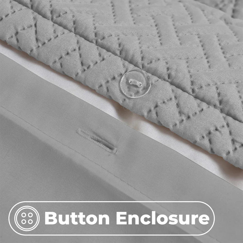 Paloma King Size Duvet Set - Grey