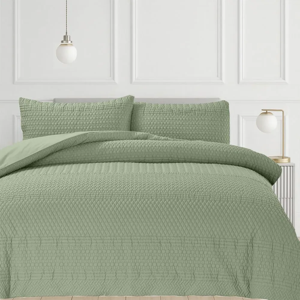 Paloma King Size Duvet Set - Sage