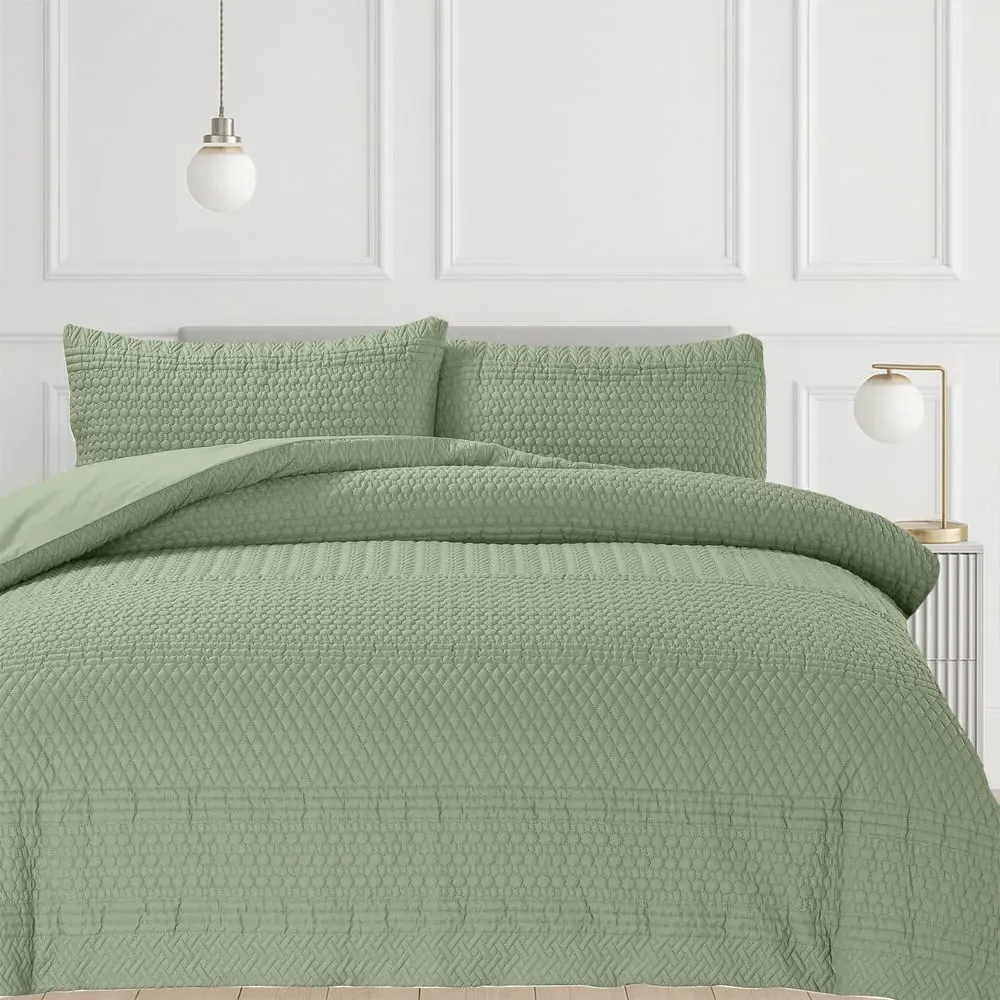 Paloma Single Duvet Set - Sage