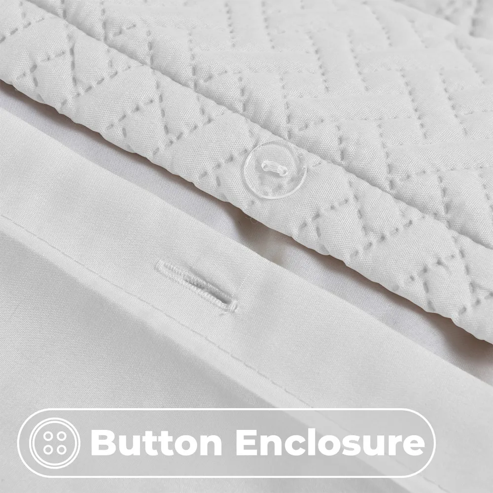 Paloma Single Duvet Set - White