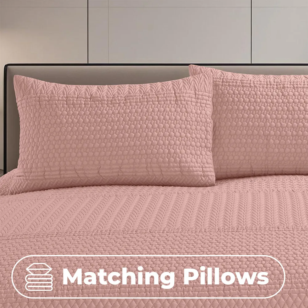 Paloma Super King Size Duvet Set - Pink