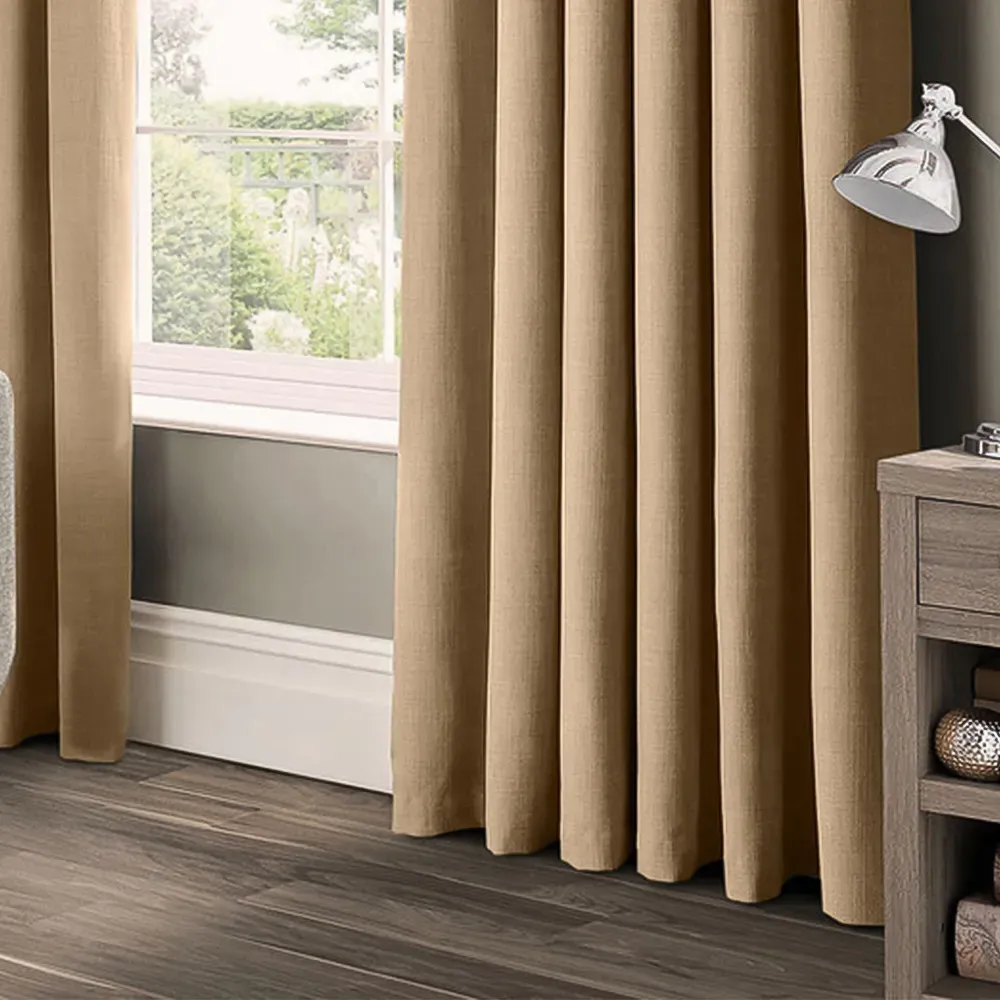Panama Eyelet Curtains - Natural, Cotton