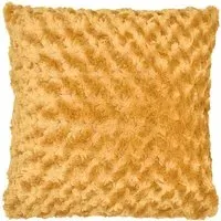 Posy Chenille Filled Cushion 2 Pack - Gold