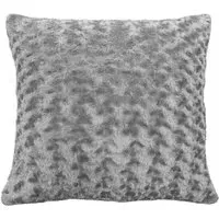 Posy Chenille Filled Cushion 2 Pack - Silver