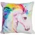 Rainbow Hair Unicorn Filled Cushion 2 Pack - Multi