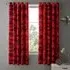 Red Camouflage Pencil Pleat Curtains - Red