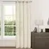 Riva Eyelet Voile Panel Curtain - Cream, Polyester