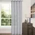 Riva Eyelet Voile Panel Curtain - Grey, Polyester