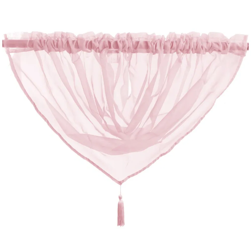 Riva Swag Curtain - Baby Pink, Polyester