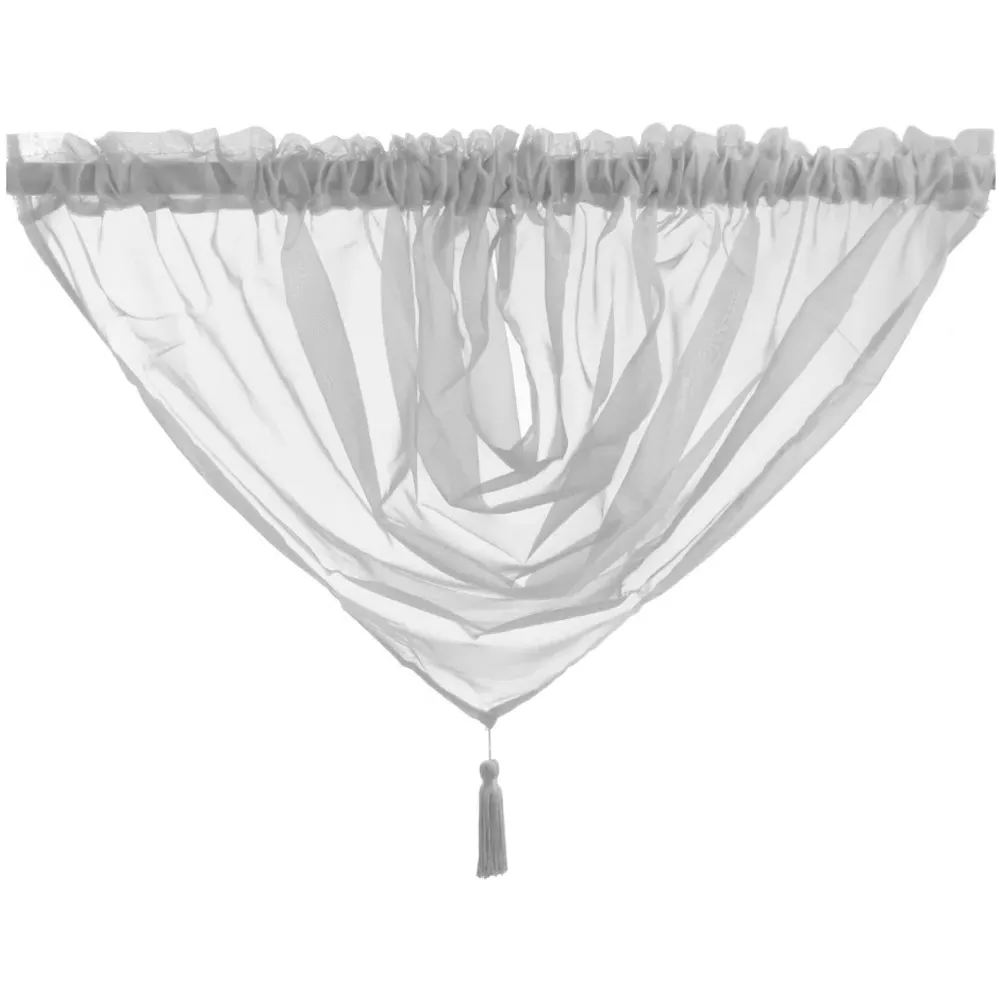 Riva Swag Curtain - Silver, Polyester