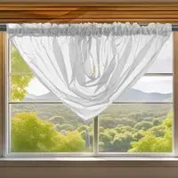 Riva Swag Curtain - Silver, Polyester