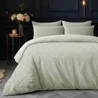 Savannah King Size Duvet Set - Sage, Velvet