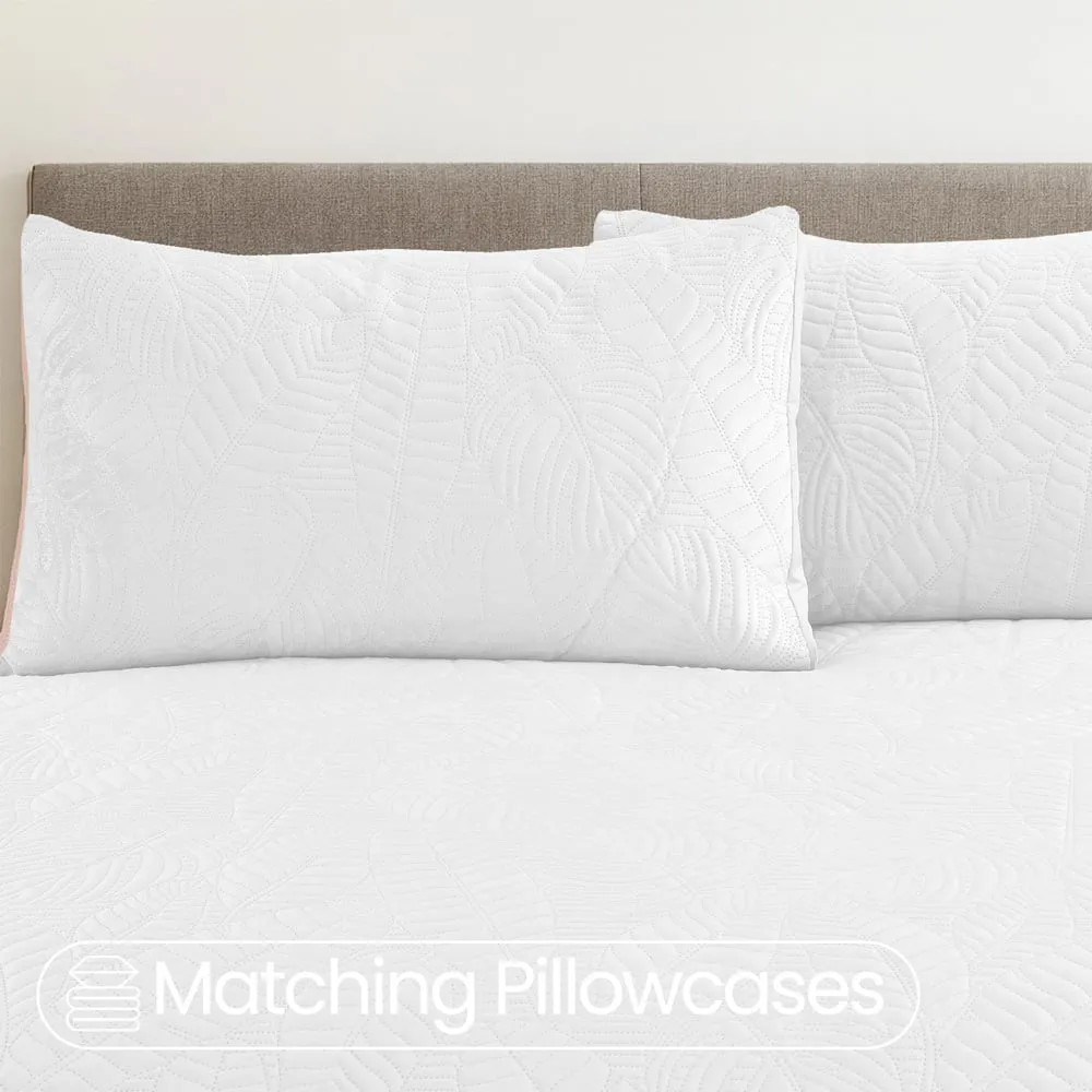 Savannah King Size Duvet Set - White, Velvet