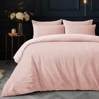 Savannah Single Duvet Set - Pink, Velvet