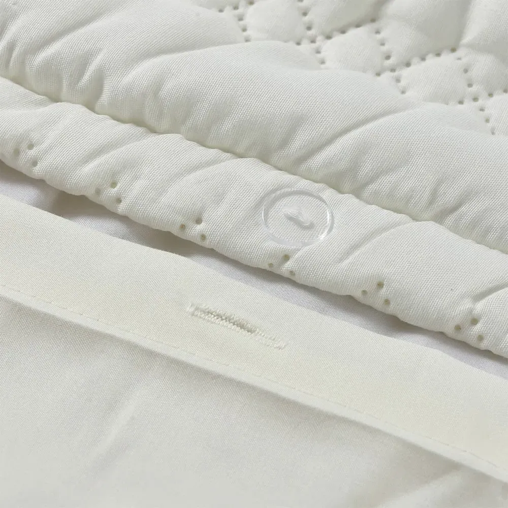 Saville King Size Duvet Set - White