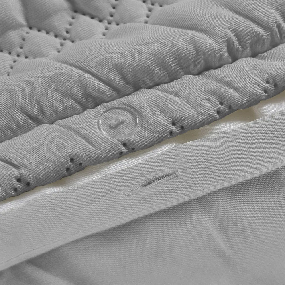 Saville Super King Size Duvet Set - Silver