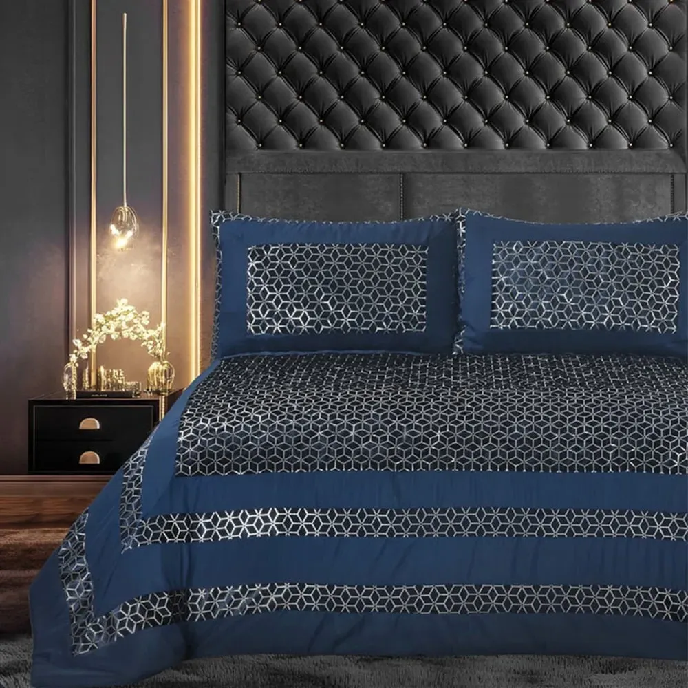 Sephora Bedspread Set - Navy