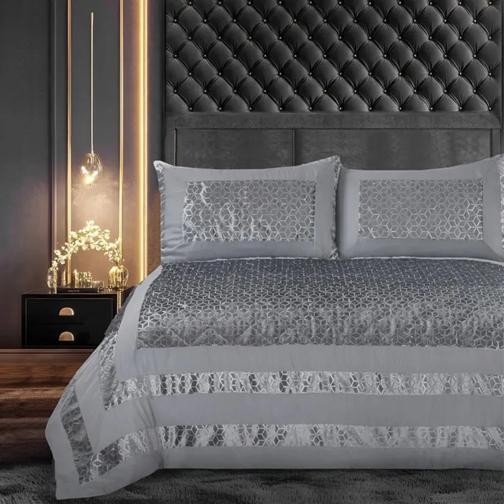 Sephora Bedspread Set - Silver