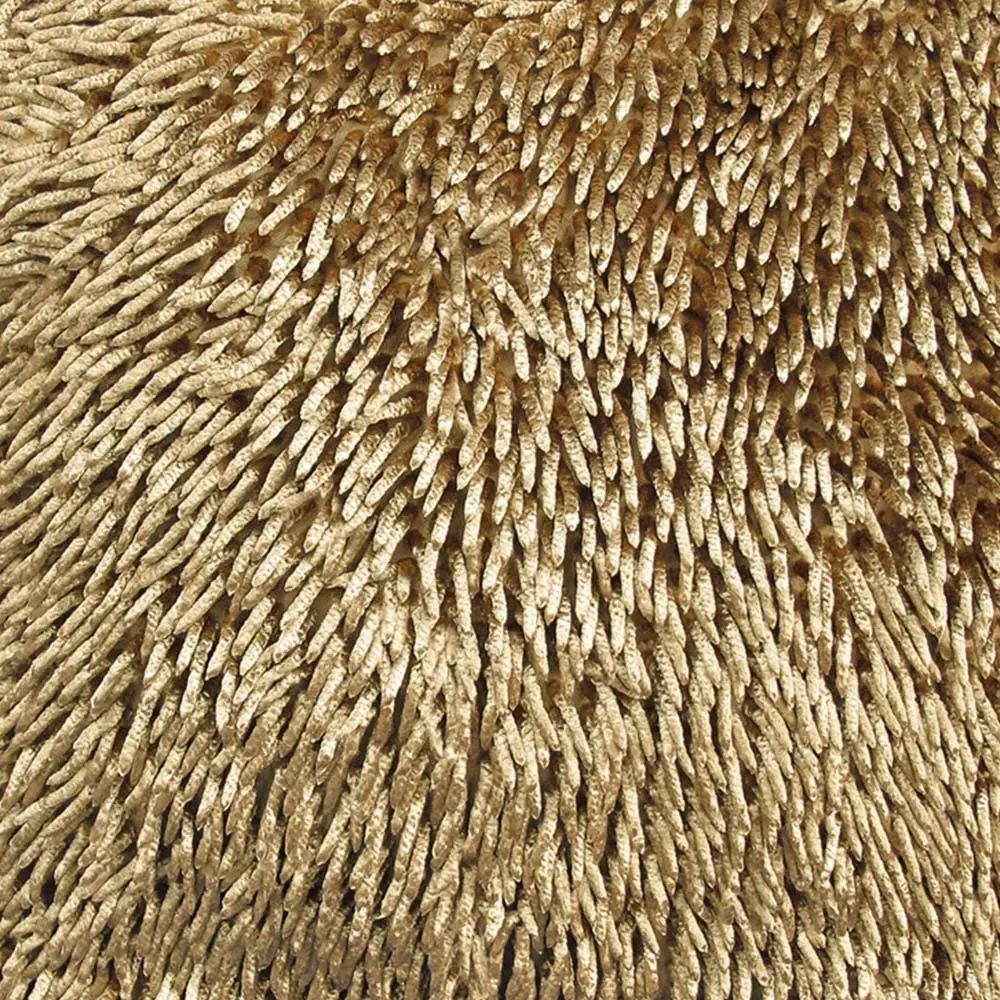 Shaggy Chenille Filled Cushion 2 Pack - Brown