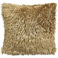Shaggy Chenille Filled Cushion 2 Pack - Brown