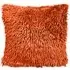 Shaggy Chenille Filled Cushion 2 Pack - Orange