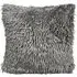 Shaggy Chenille Filled Cushion 2 Pack - Silver