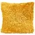 Shaggy Chenille Filled Cushion 2 Pack - Yellow