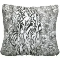 Siberia Faux Fur Filled Cushion 2 Pack - Grey