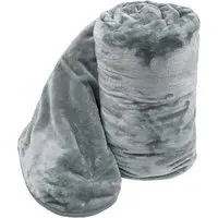 Silver Mink Throw - Silver