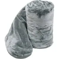 Silver Mink Throw - Silver