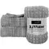 Silver Waffle Plush Throw - Silver