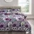 Single Cassia Floral Bedspread Set - Purple, Polycotton