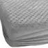 Single Chunky Popcorn Fitted Sheet - Silver