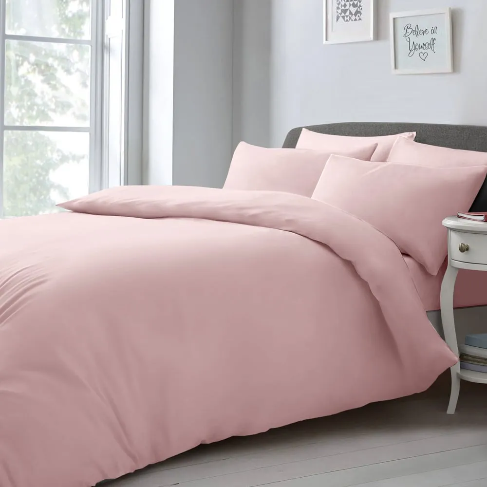 Single Duvet Set - Pink, Microfibre