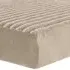 Single Jumbo Cord Fitted Bed Sheet - Beige